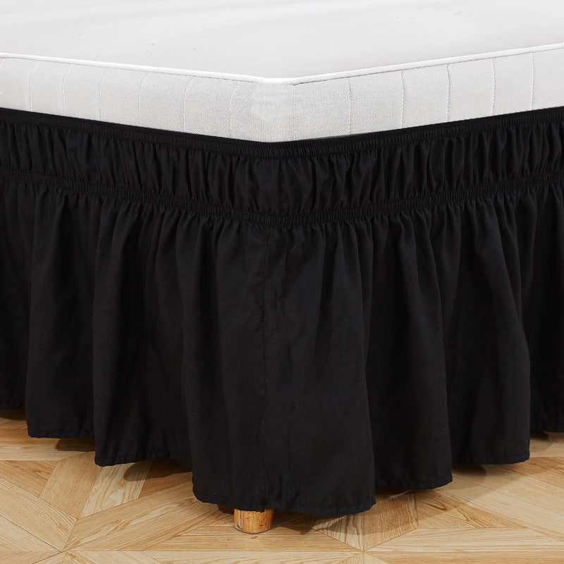 Wrap around Dust Ruffle Bed Skirt