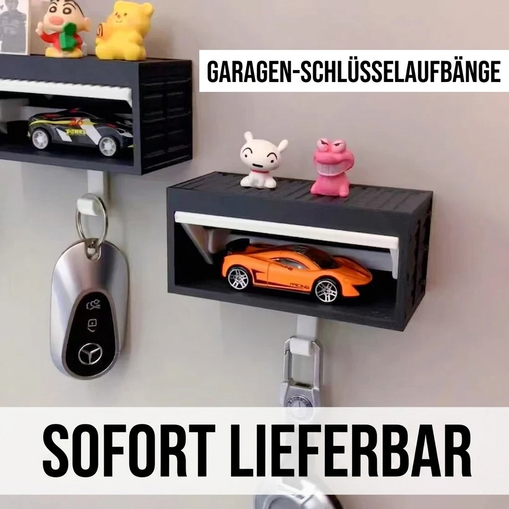 Neuer 3D-gedruckter Garagen-Schlüsselhalter – Wandmontierter Auto-Schlüssel-Organizer & Modell-Präsentationshaken