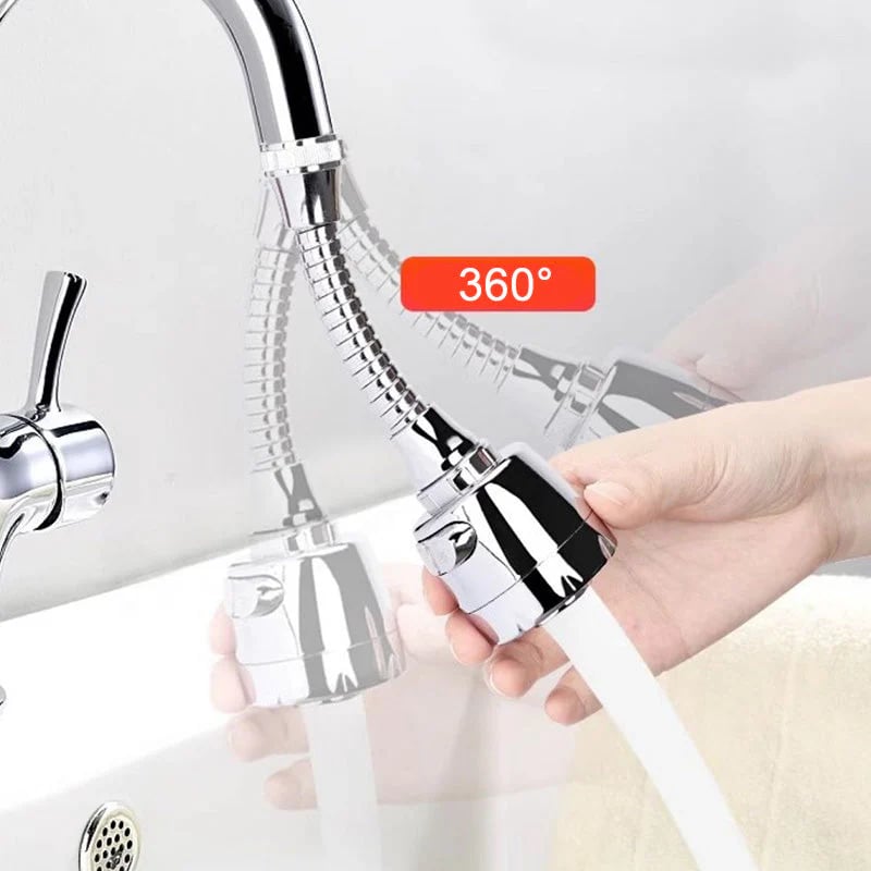 360° Flexibler Hochdruck-Wasserhahnaufsatz – Universal-Küchenbrause mit 2 Sprühmodi & Antispritz-Technologie