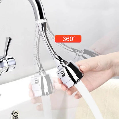 360° Flexibler Hochdruck-Wasserhahnaufsatz – Universal-Küchenbrause mit 2 Sprühmodi & Antispritz-Technologie