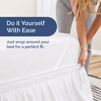 Wrap around Dust Ruffle Bed Skirt