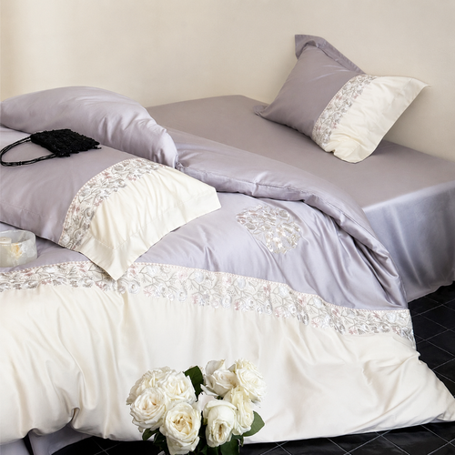 Luxury Embroidered Silk Bedding Set