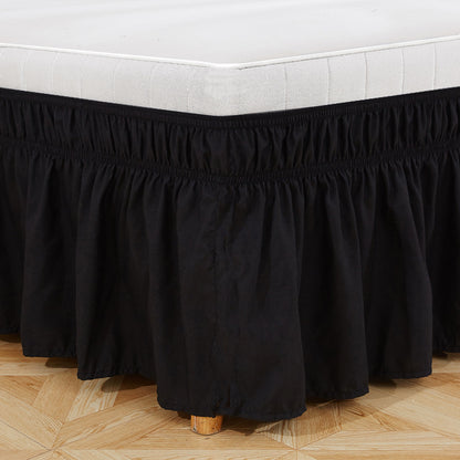 Wrap around Dust Ruffle Bed Skirt
