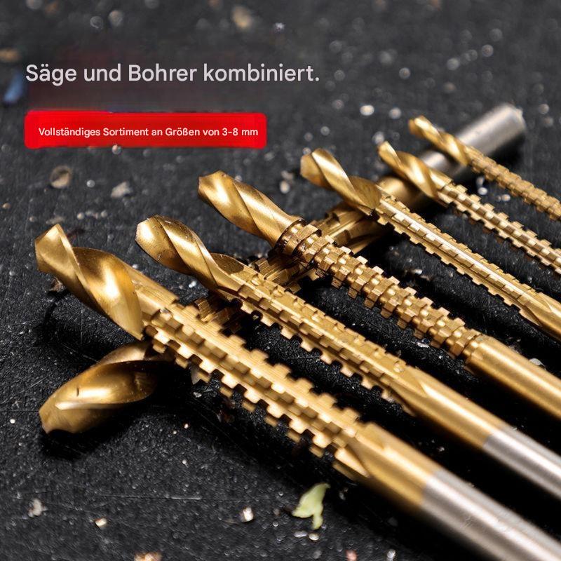 6-teiliges Profi-Titan-Bohrer-Set