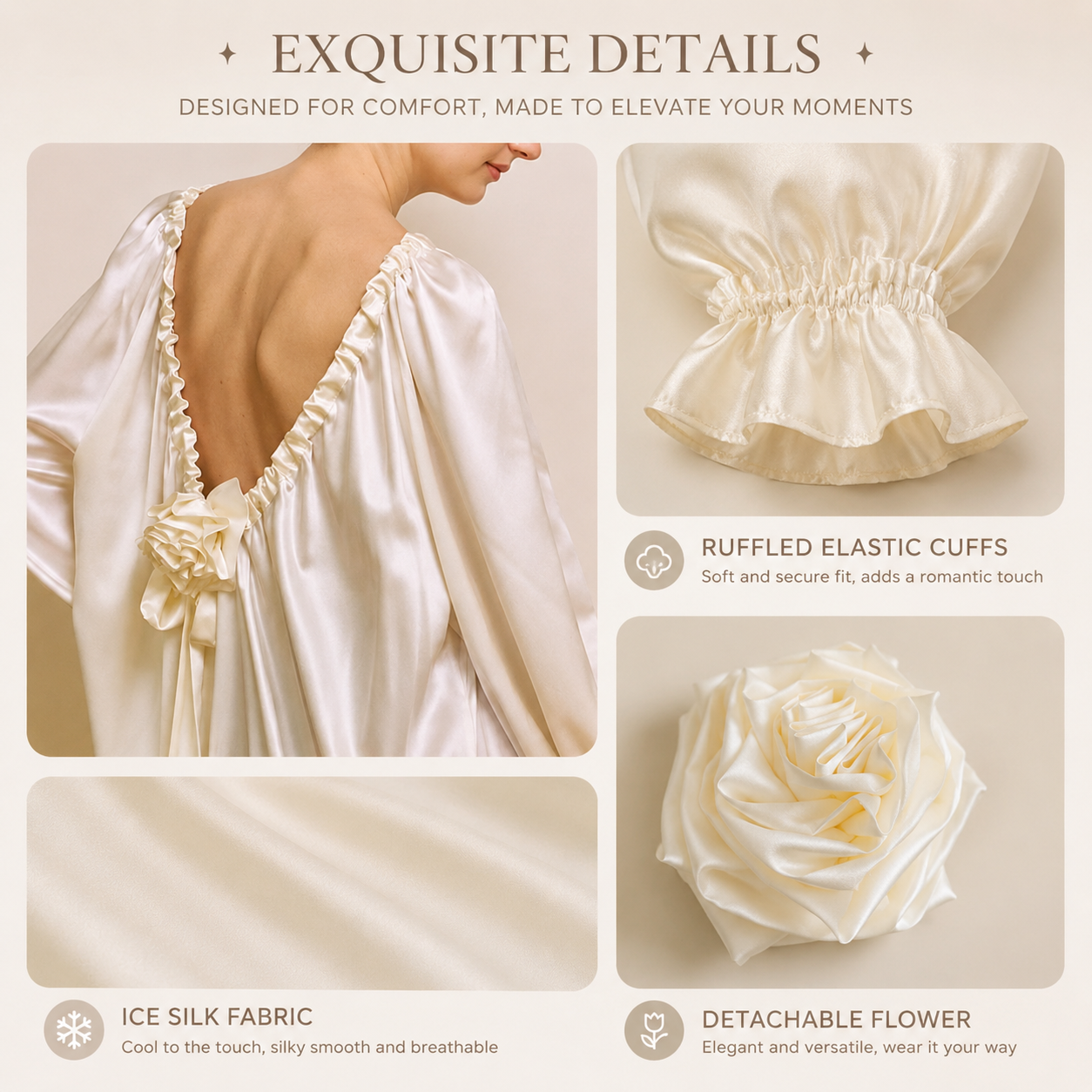 Luxe Silk Backless Dress-Home & Vacation