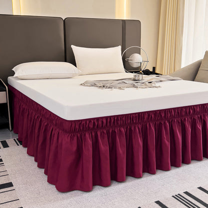 Wrap around Dust Ruffle Bed Skirt