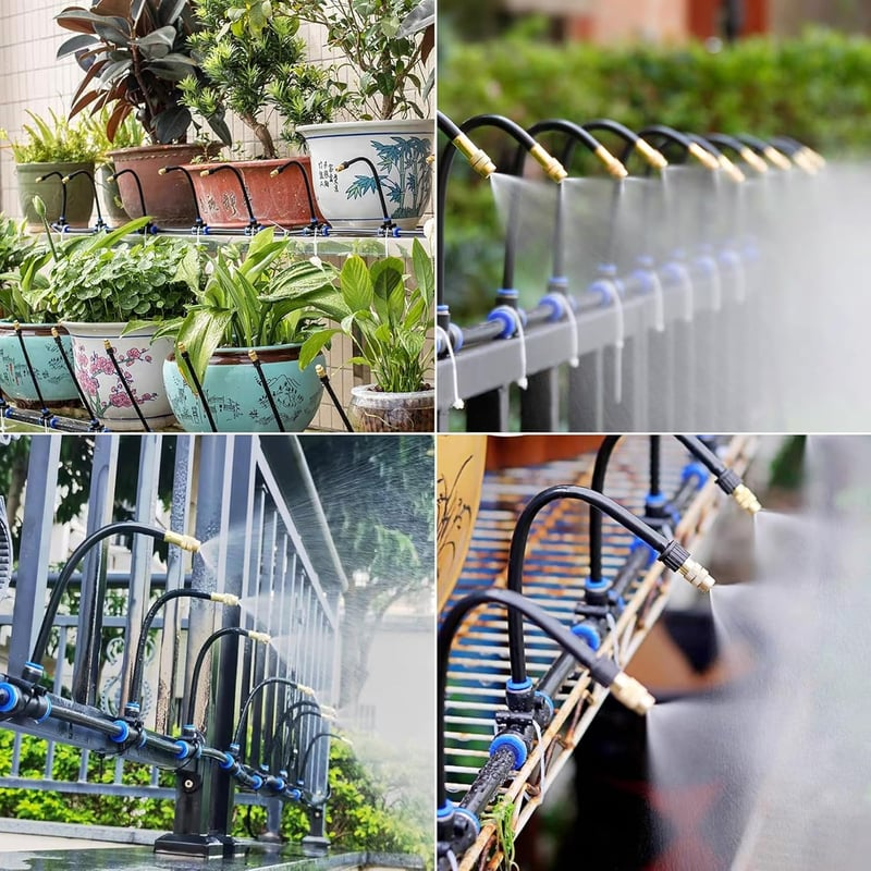 Premium Automatisches Sprühbewässerung-Set – 360° DIY Flexibles Mikrobewässerungssystem mit Schnellanschluss & Wassersparventil
