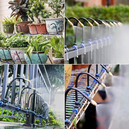 Premium Automatisches Sprühbewässerung-Set – 360° DIY Flexibles Mikrobewässerungssystem mit Schnellanschluss & Wassersparventil