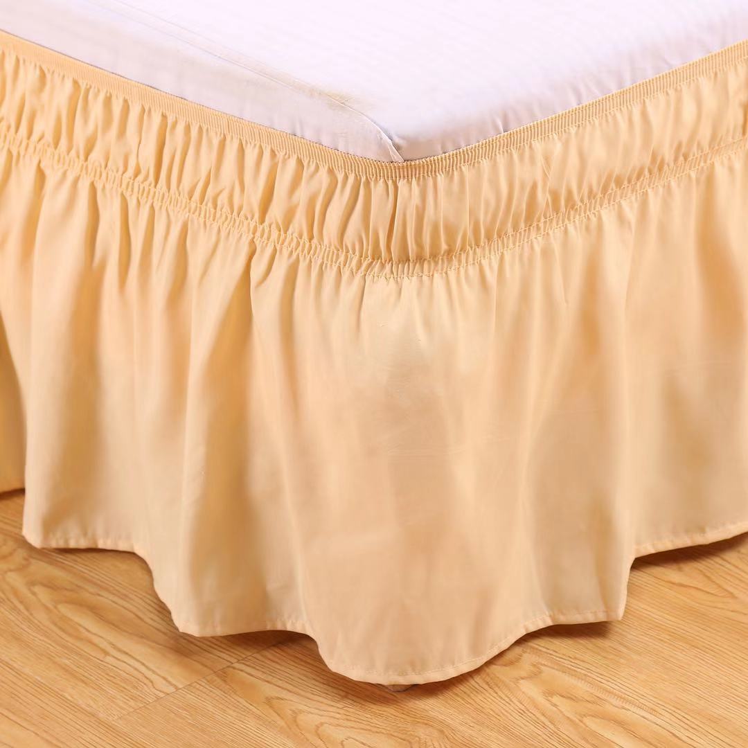 Wrap around Dust Ruffle Bed Skirt