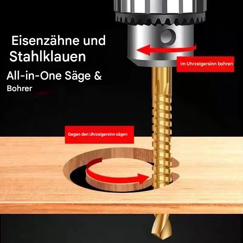6-teiliges Profi-Titan-Bohrer-Set