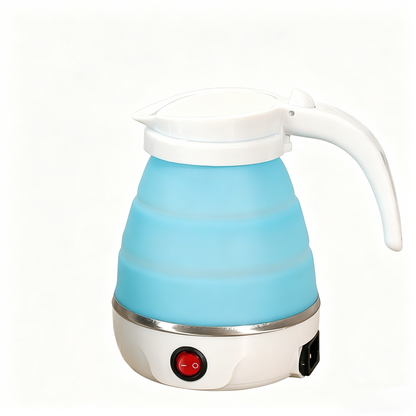 Faltbarer Reise-Wasserkocher aus Silikon – 600ml Schnellsiedefunktion & Ultra-Kompaktes Design (BPA-frei, ideal für Camping, Hotel und Büro)