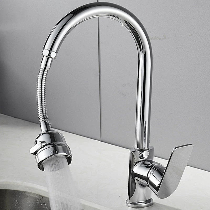 360° Flexibler Hochdruck-Wasserhahnaufsatz – Universal-Küchenbrause mit 2 Sprühmodi & Antispritz-Technologie