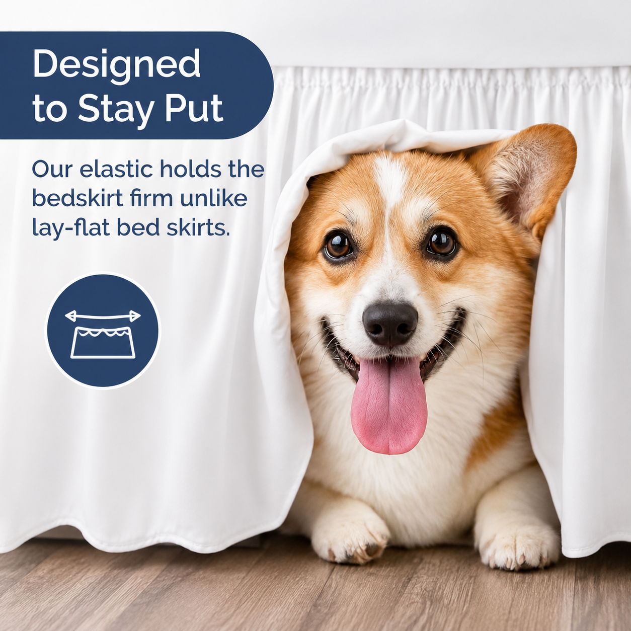Wrap around Dust Ruffle Bed Skirt