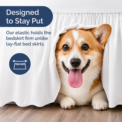 Wrap around Dust Ruffle Bed Skirt