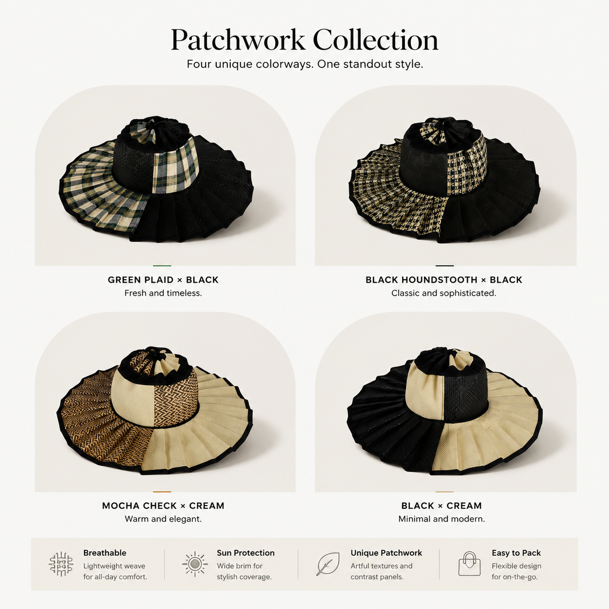 Foldable Wide Brim Sun Hat-Packable ? Lightweight ? UV Protection ? Travel Ready?????