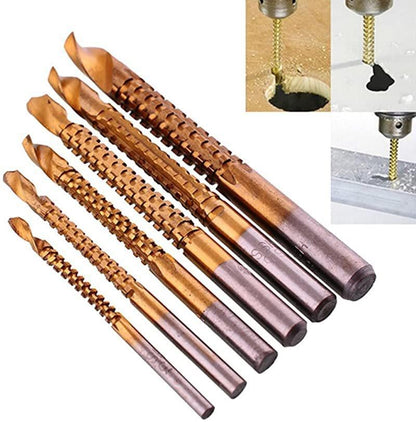 6-teiliges Profi-Titan-Bohrer-Set