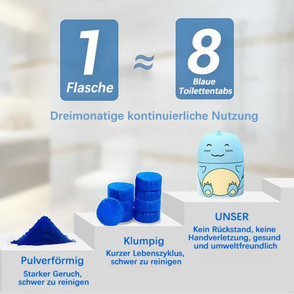 WC-Reiniger Tabs – Automatische Reinigung, Entkalkend & Geruchsneutralisierend, Frischer Duft