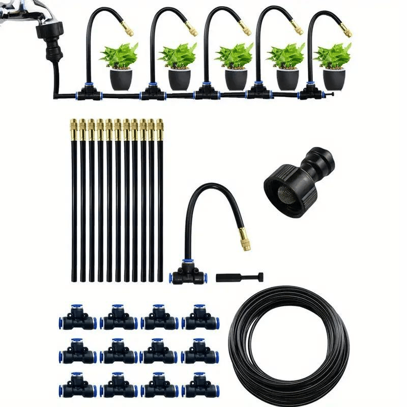 Premium Automatisches Sprühbewässerung-Set – 360° DIY Flexibles Mikrobewässerungssystem mit Schnellanschluss & Wassersparventil