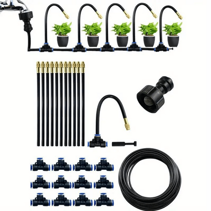 Premium Automatisches Sprühbewässerung-Set – 360° DIY Flexibles Mikrobewässerungssystem mit Schnellanschluss & Wassersparventil