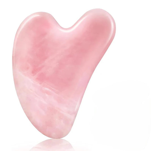 Rosenquarz-Gua-Sha-Massagegerät – Speziell entwickelt für Gesichts-Gua-Sha und Spa-Akupunktur (aus Rosenquarz)