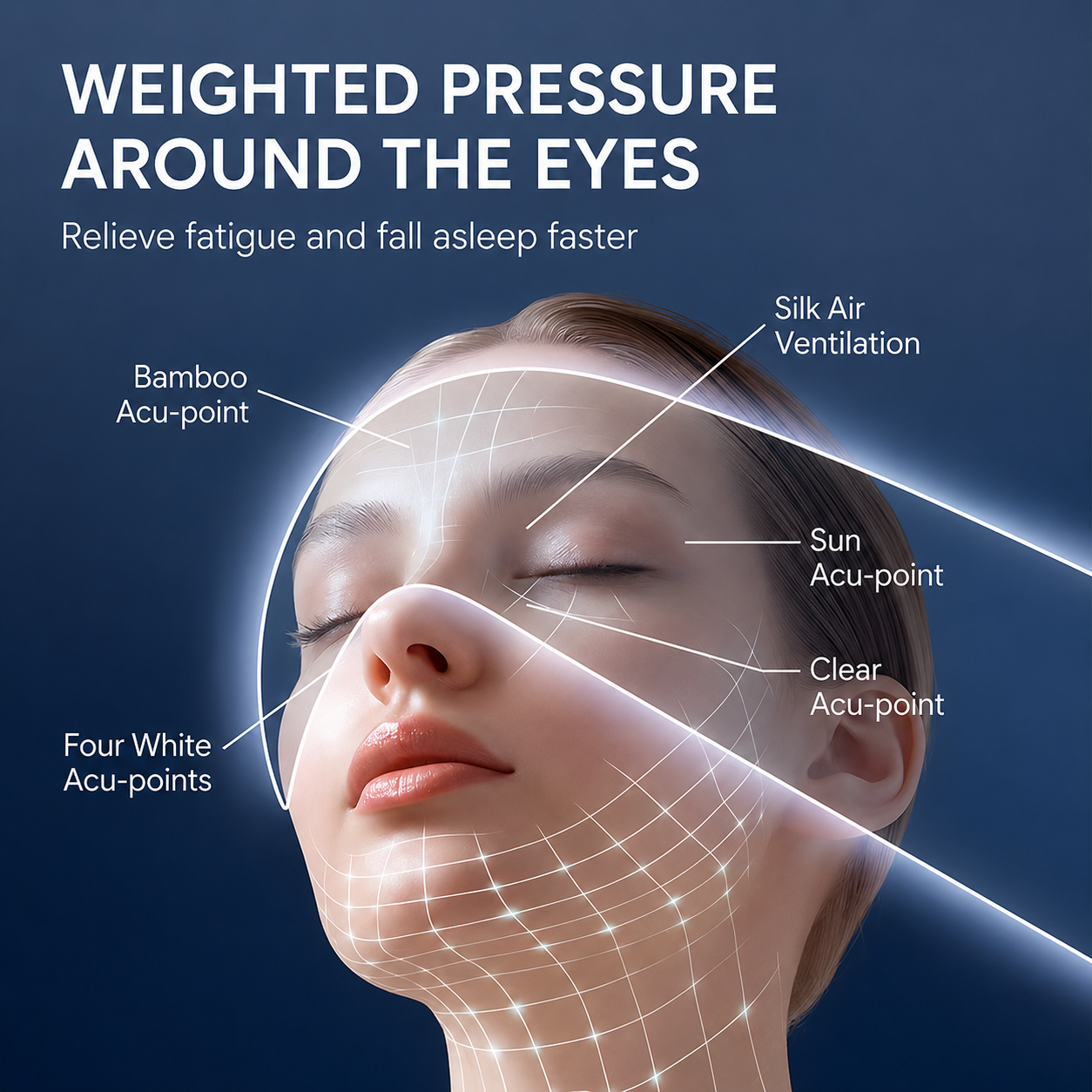 Silk Gravity Bead Eye Mask-Gentle Pressure. Deeper Sleep.
