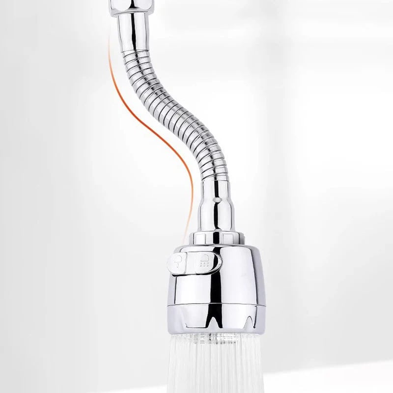 360° Flexibler Hochdruck-Wasserhahnaufsatz – Universal-Küchenbrause mit 2 Sprühmodi & Antispritz-Technologie