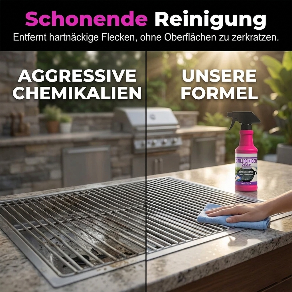 Profi Grill- & Fetlöser Spray – Hochleistungskonzentrat gegen Eingebranntes & Ruß (120ml)