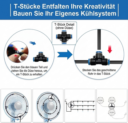 Premium Automatisches Sprühbewässerung-Set – 360° DIY Flexibles Mikrobewässerungssystem mit Schnellanschluss & Wassersparventil