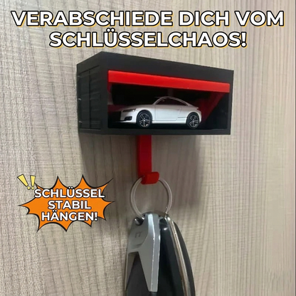 Neuer 3D-gedruckter Garagen-Schlüsselhalter – Wandmontierter Auto-Schlüssel-Organizer & Modell-Präsentationshaken
