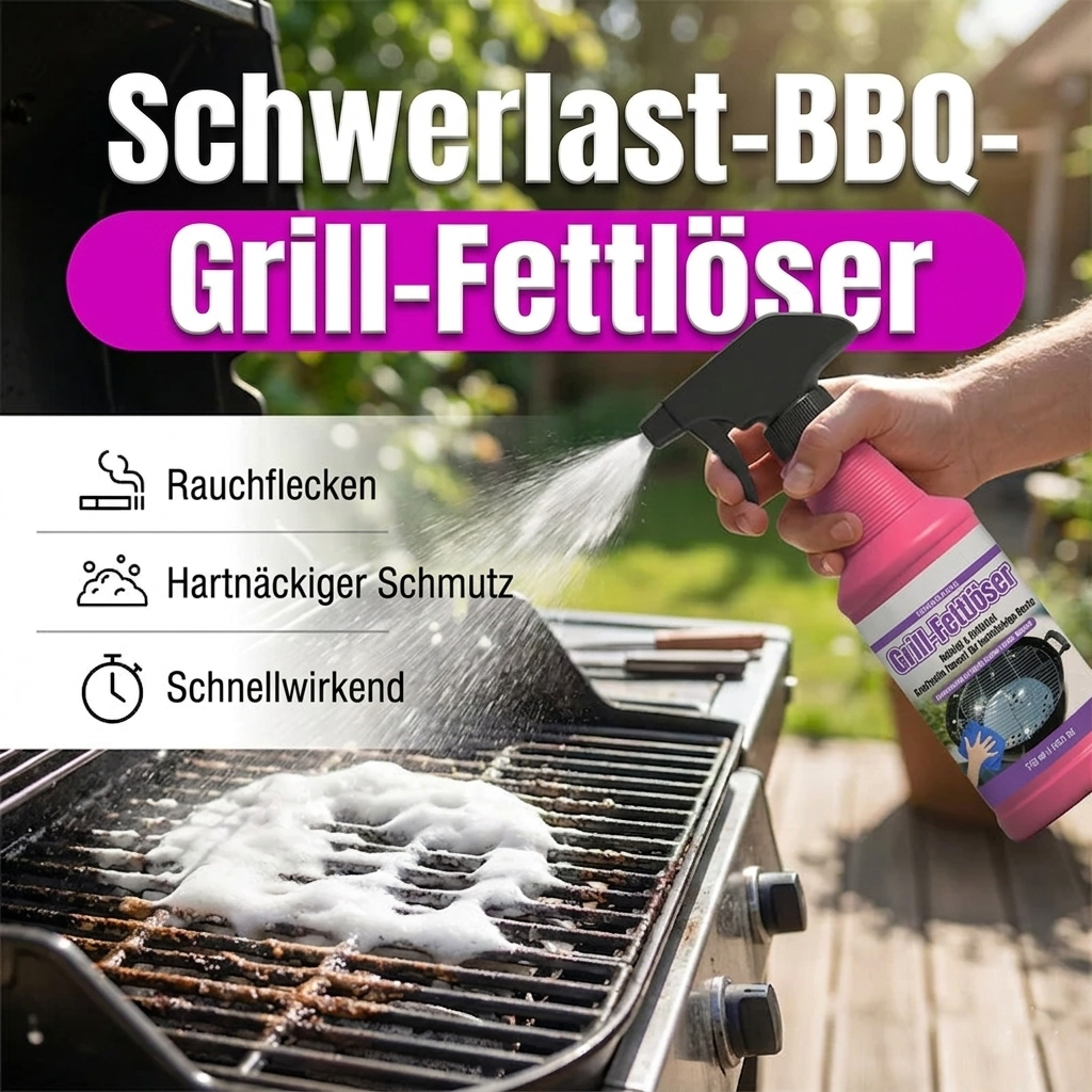 Profi Grill- & Fetlöser Spray – Hochleistungskonzentrat gegen Eingebranntes & Ruß (120ml)
