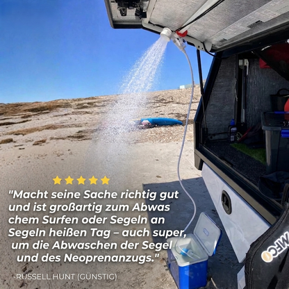 Mobiles Outdoor-Duschsystem Pro – Akkubetrieben & Kompakt | Überall Duschen ohne festen Wasseranschluss