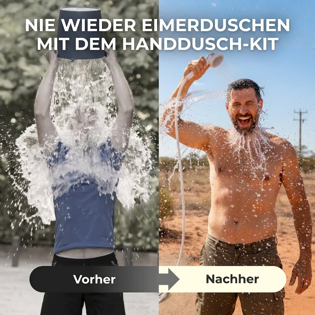 Mobiles Outdoor-Duschsystem Pro – Akkubetrieben & Kompakt | Überall Duschen ohne festen Wasseranschluss