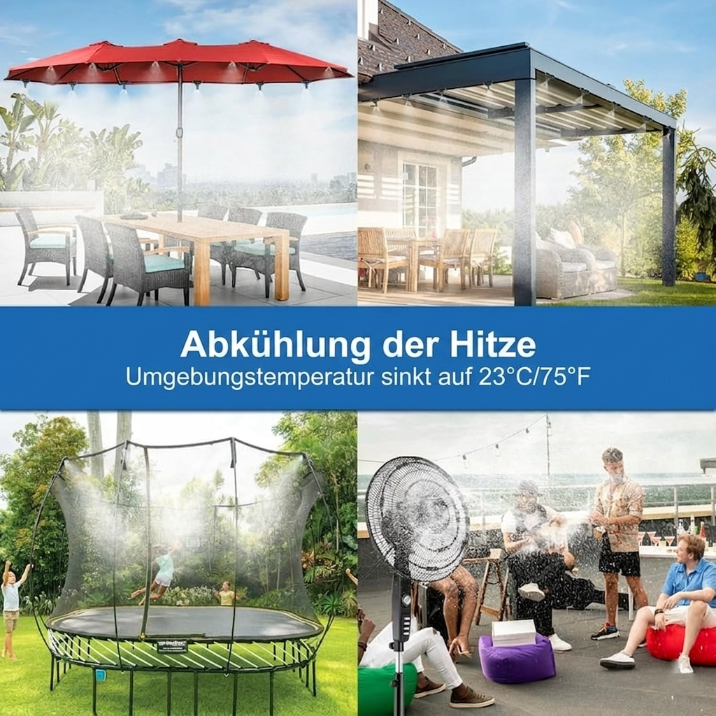 Premium Automatisches Sprühbewässerung-Set – 360° DIY Flexibles Mikrobewässerungssystem mit Schnellanschluss & Wassersparventil