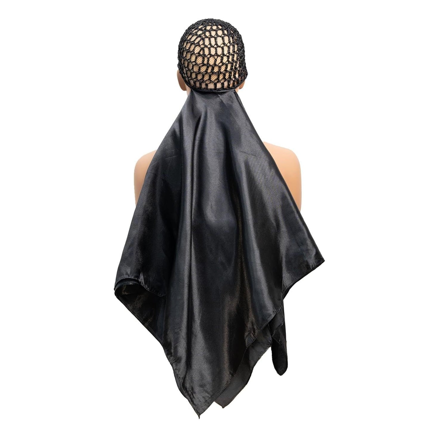 2-in-1 Hair Net & Satin Scarf Bonnet ¨C Multi-Way Styling