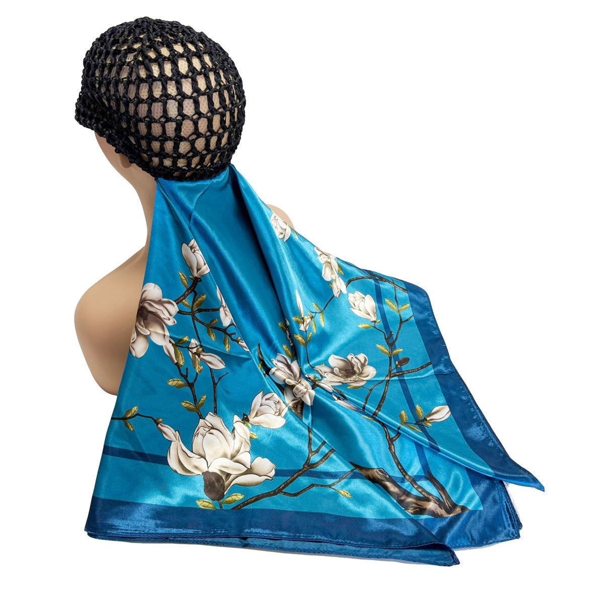 2-in-1 Hair Net & Satin Scarf Bonnet ¨C Multi-Way Styling