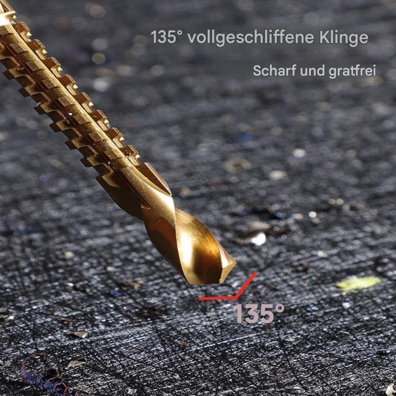 6-teiliges Profi-Titan-Bohrer-Set
