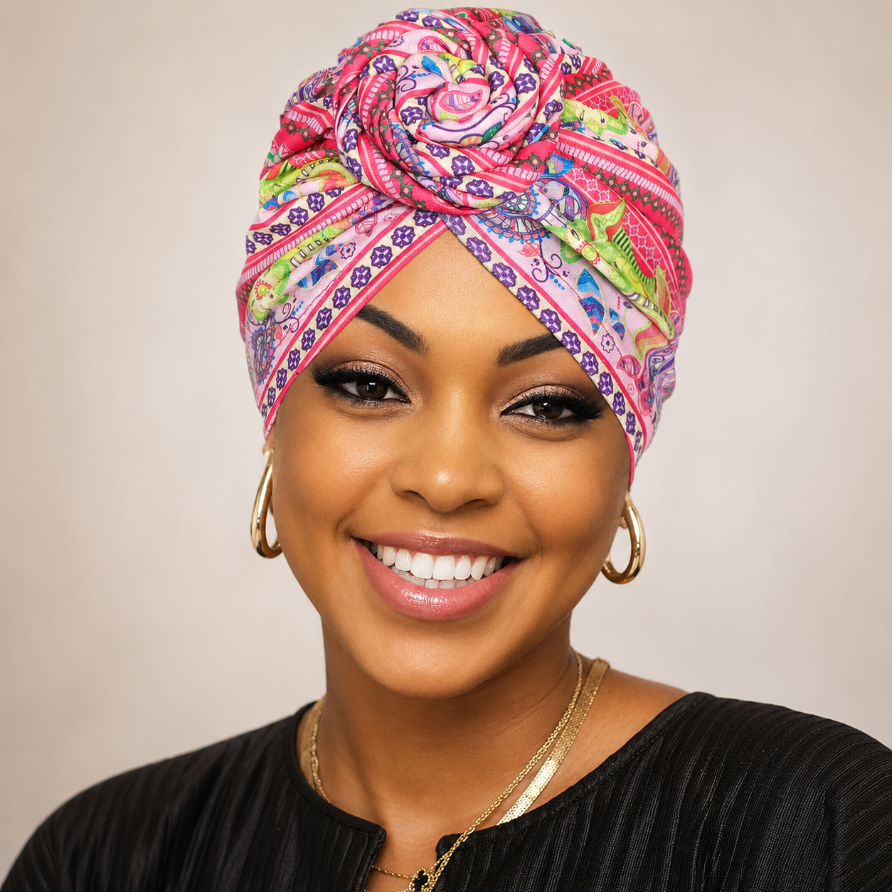 Luxury Silk Hair Turban ¨C Style Meets Protection, Anytime