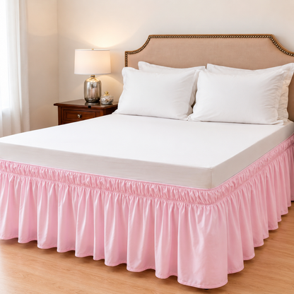 Wrap around Dust Ruffle Bed Skirt