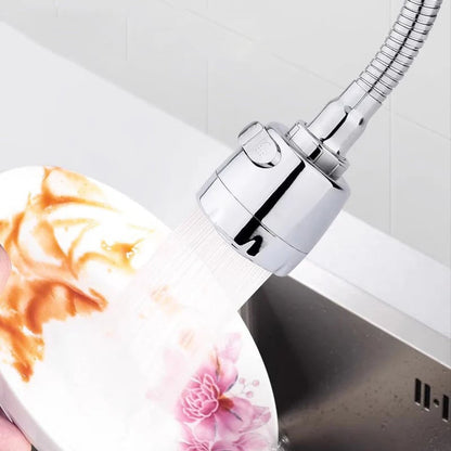 360° Flexibler Hochdruck-Wasserhahnaufsatz – Universal-Küchenbrause mit 2 Sprühmodi & Antispritz-Technologie