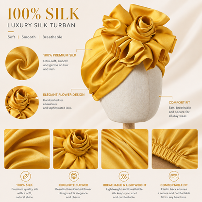 Luxury Silk Hair Turban ¨C Style Meets Protection, Anytime
