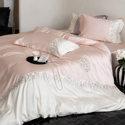 Luxury Embroidered Silk Bedding Set