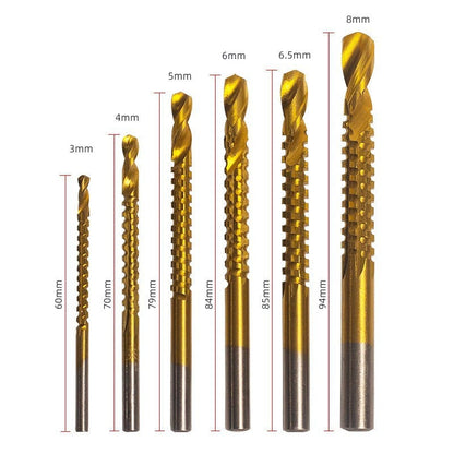6-teiliges Profi-Titan-Bohrer-Set