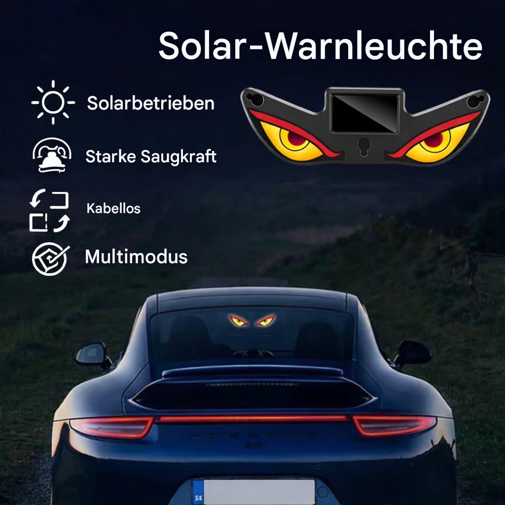 Dämonenauge" Solar-Auto-Warnleuchte – Der ultimative Blickfang bei Nacht