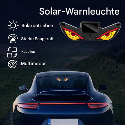 Dämonenauge" Solar-Auto-Warnleuchte – Der ultimative Blickfang bei Nacht