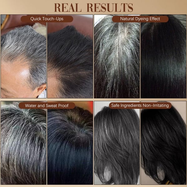 Portable Hair Dye Comb for Gray Hair Coverage