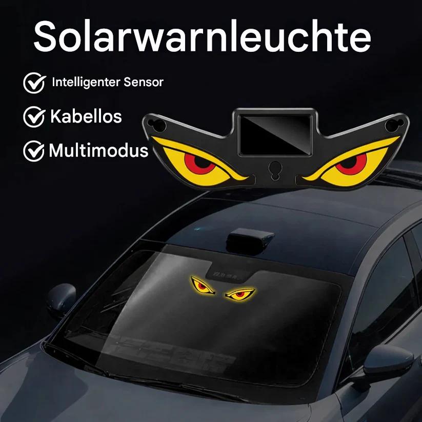 Dämonenauge" Solar-Auto-Warnleuchte – Der ultimative Blickfang bei Nacht