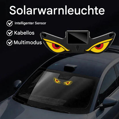 Dämonenauge" Solar-Auto-Warnleuchte – Der ultimative Blickfang bei Nacht
