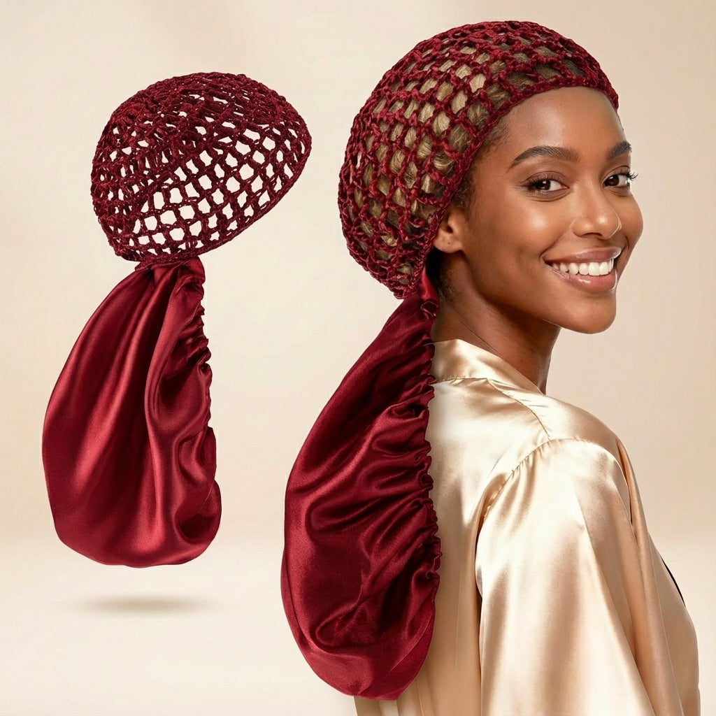 Silkissy-2 in1 Wrap Cap Bonnet