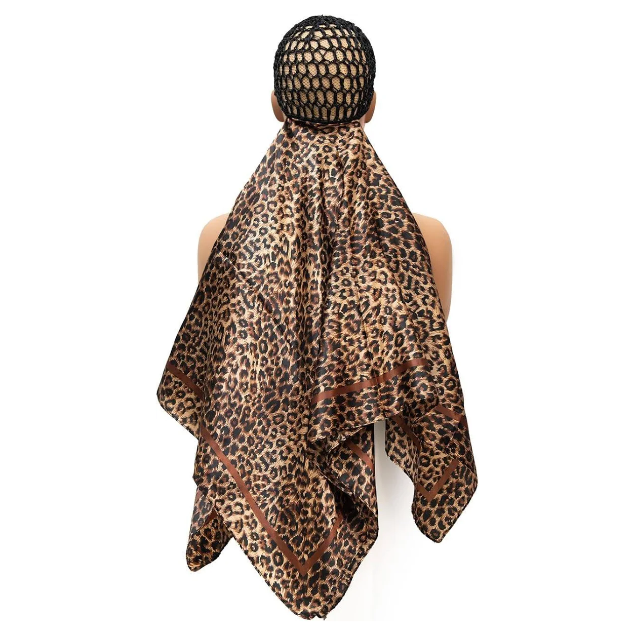 2-in-1 Hair Net & Satin Scarf Bonnet ¨C Multi-Way Styling