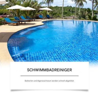 Kristallklarer Pool-Reiniger (100ml) – Hochwirksame Algen- & Bakterienentfernung ohne stechenden Chlorgeruch
